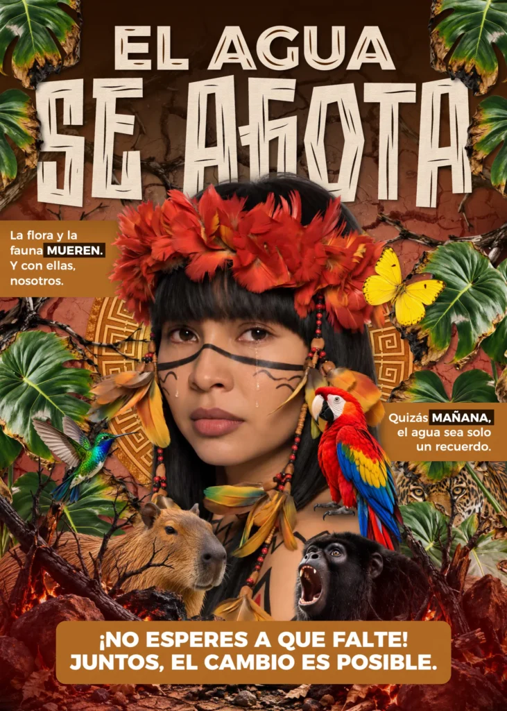 Cartel «El Agua se Está Acabando»