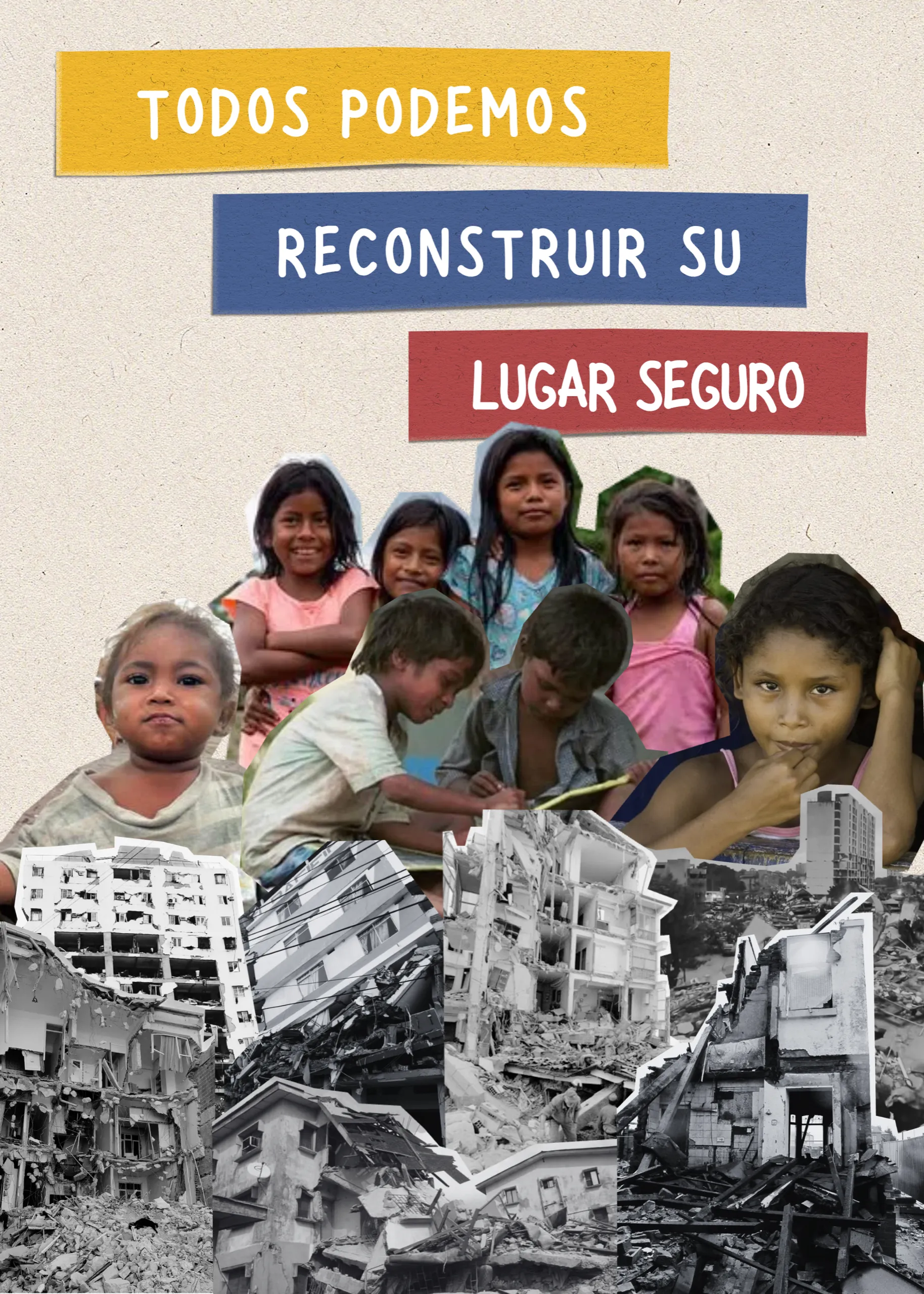 Cartel «Apoyemos a lxs Niñxs»