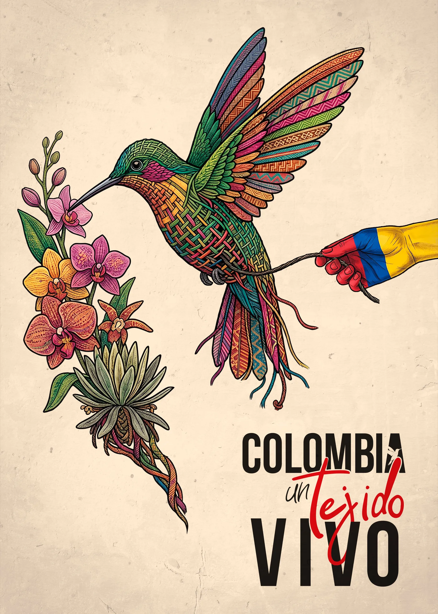 Cartel «Colombia: Un Tejido Vivo»