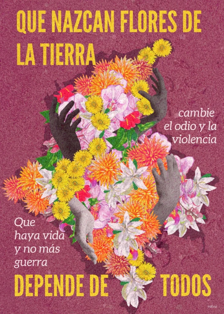 Cartel «Flores de la Tierra»