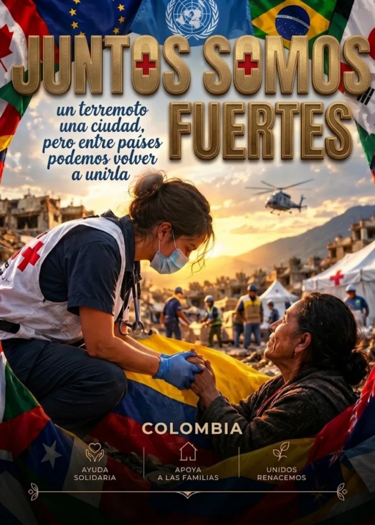 Cartel «Juntos Somos Más Fuertes»