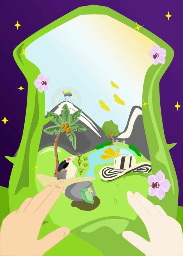 Cartel «Puerta de la Gran Magia»