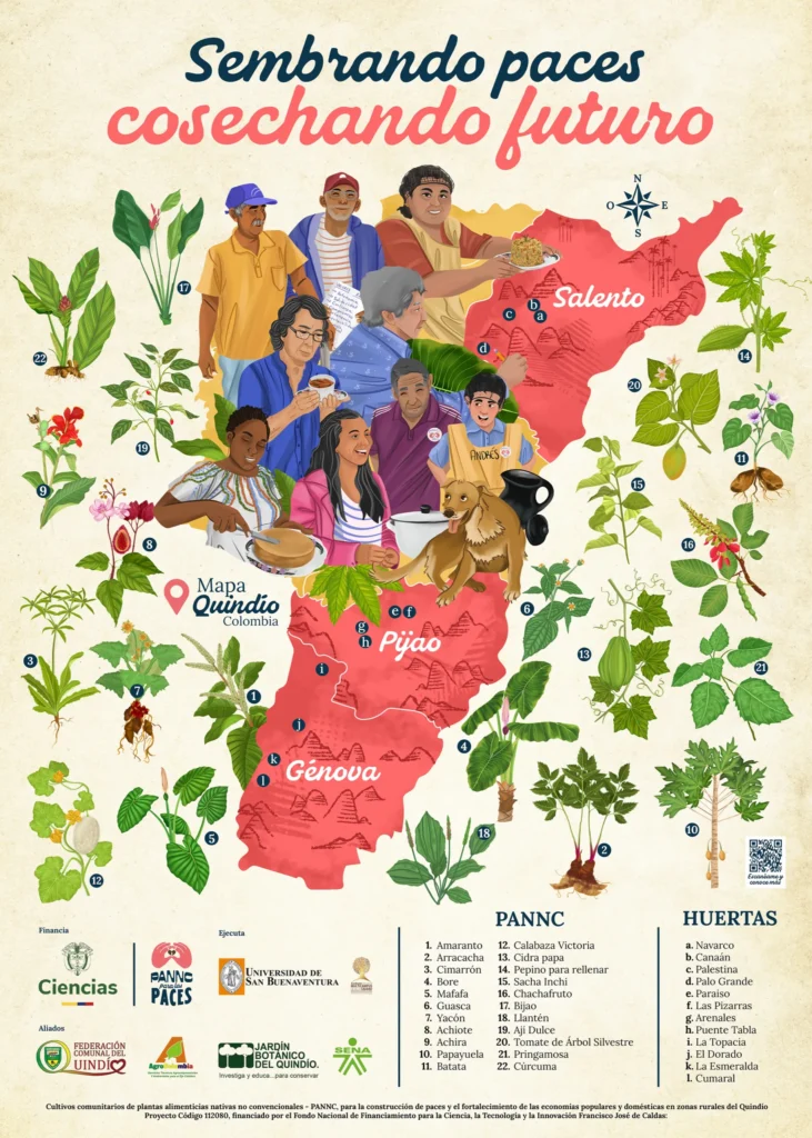Cartel «Sembrando Paces, Cosechando Futuro»