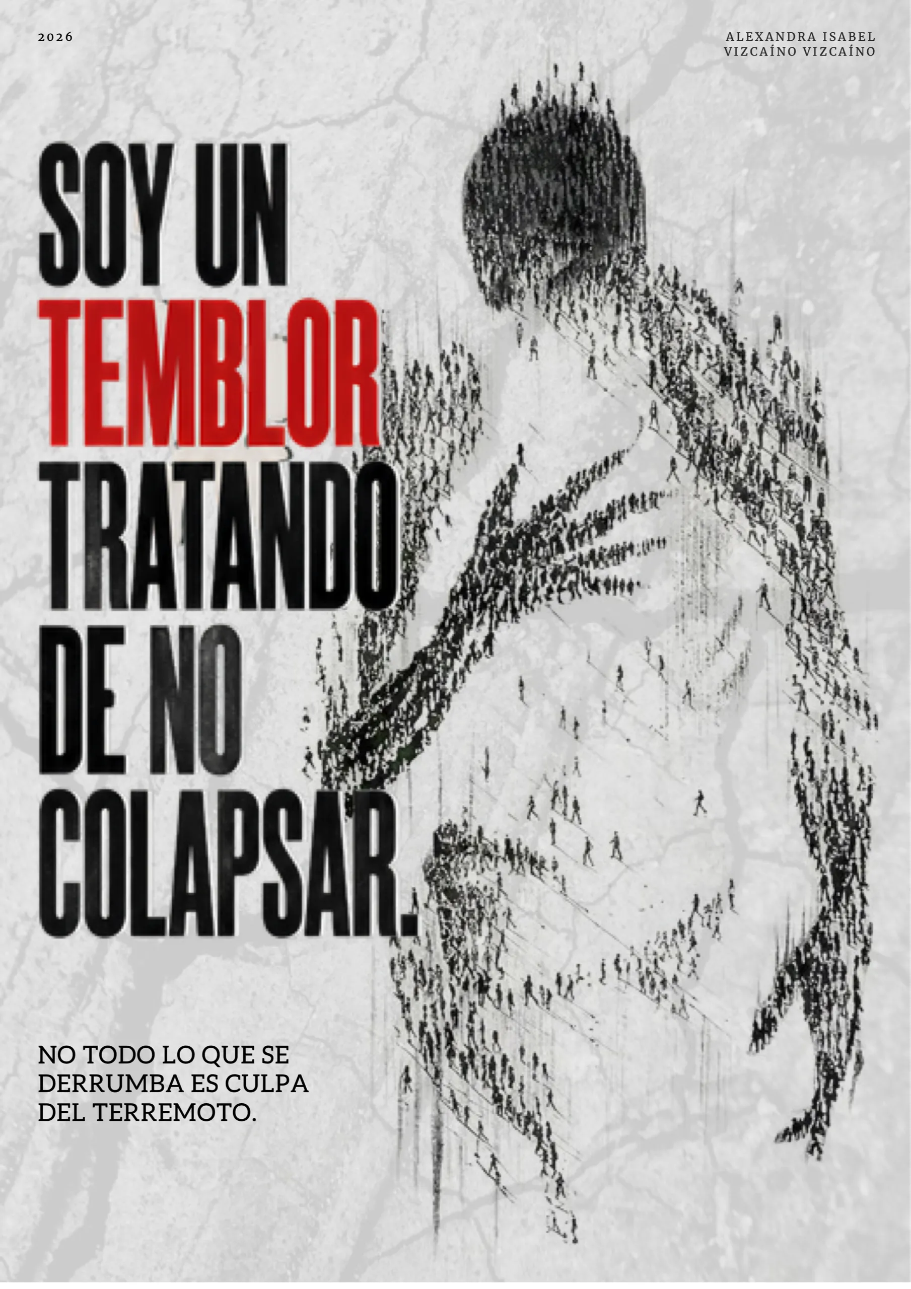 Cartel «Soy un Temblor Tratando de No Colapsar»