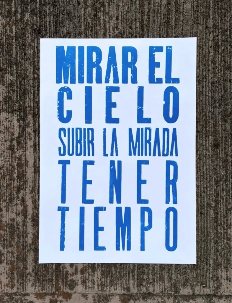 Cartel «Tener Tiempo»