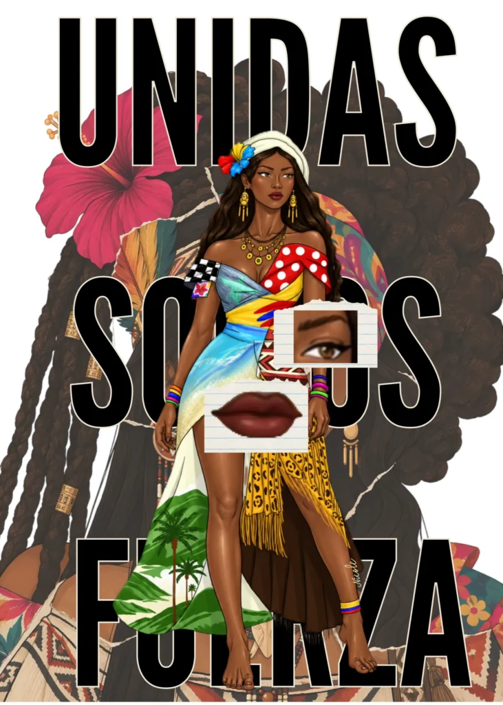 Cartel «Unidas Somos Fuerza»